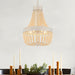 5 Light Unique Empire Chandelier with Beaded Accents - HomeBeyond