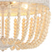 5 Light Unique Empire Chandelier with Beaded Accents - HomeBeyond