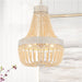 5 Light Unique Empire Chandelier with Beaded Accents - HomeBeyond