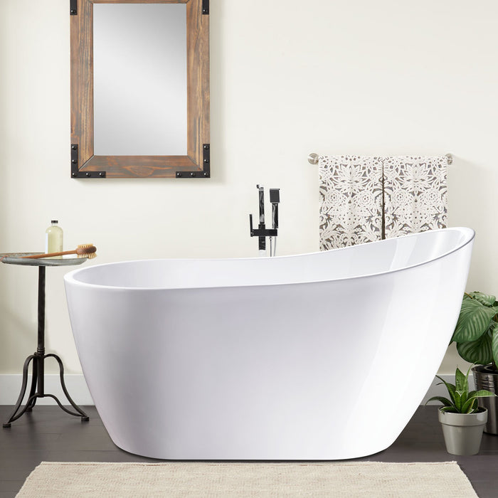 54" X 28" Freestanding Acrylic Bathtub - HomeBeyond