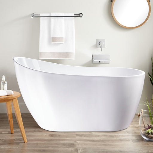 54" X 28" Freestanding Acrylic Bathtub - HomeBeyond