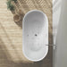 54" X 29" Non-Slip White Acrylic Freestanding Soaking Bathtub with Air Bath Option Available - HomeBeyond