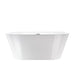 54" X 29" Non-Slip White Acrylic Freestanding Soaking Bathtub with Air Bath Option Available - HomeBeyond