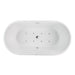 54" X 29" Non-Slip White Acrylic Freestanding Soaking Bathtub with Air Bath Option Available - HomeBeyond