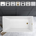 55" or 47" Freestanding Acrylic Bathtub - HomeBeyond