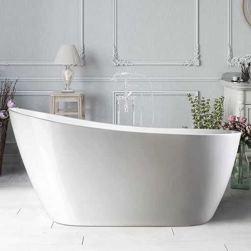 55" X 28" Freestanding Acrylic Bathtub - HomeBeyond