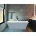 59" or 66.5" Acrylic Modern Stand Alone Soaking Tub - HomeBeyond