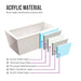 59" or 66.9" Freestanding White Acrylic Bathtub - HomeBeyond