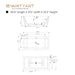 59" or 66.9" Freestanding White Acrylic Bathtub - HomeBeyond