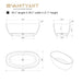 59" or 67” Oval Shaped Stone Resin Freestanding Bathtub, with Overflow and Integrated Pop Up Drain - HomeBeyond