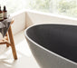 59" or 67" Oval Shaped Stone Resin Freestanding Bathtub, with Overflow and Integrated Pop Up Drain - HomeBeyond