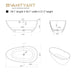 59" or 67" Oval Shaped Stone Resin Freestanding Bathtub, with Overflow and Integrated Pop Up Drain - HomeBeyond