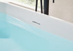 59" or 67” Stone Resin Oval Shape Freestanding Bathtub, with Overflow and Pop Up Drain - HomeBeyond
