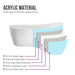 59" X 29" Freestanding White Acrylic Bathtub - HomeBeyond