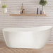 59" X 29" Freestanding White Acrylic Bathtub - HomeBeyond