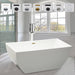 59" x 30" Freestanding Acrylic Soaking Bathtub - HomeBeyond