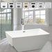 59" x 30" Freestanding Acrylic Soaking Bathtub - HomeBeyond