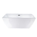 59" x 30" Freestanding Acrylic Soaking Bathtub - HomeBeyond