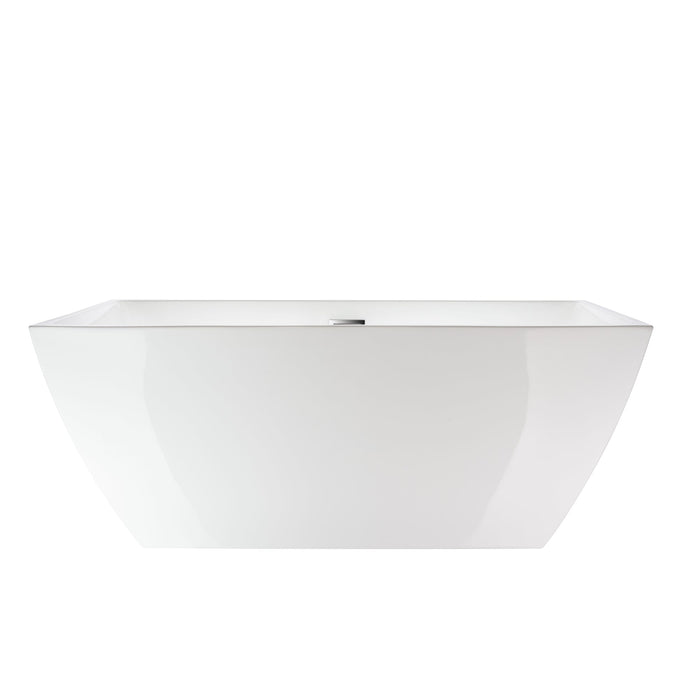 59" x 30" Freestanding Acrylic Soaking Bathtub - HomeBeyond