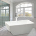 59" x 30" Freestanding Acrylic Soaking Bathtub - HomeBeyond