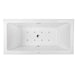 59" X 30" White Acrylic Freestanding Bathtub with Air Bubble System - HomeBeyond