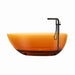 59" x 31” Oval Shaped Stone Resin Freestanding Bathtub, with Overflow and Integrated Pop Up Drain - HomeBeyond