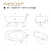 59" x 31” Oval Shaped Stone Resin Freestanding Bathtub, with Overflow and Integrated Pop Up Drain - HomeBeyond