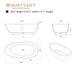 59" x 31” Oval Shaped Stone Resin Freestanding Bathtub, with Overflow and Integrated Pop Up Drain - HomeBeyond