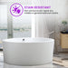 59" x 59" Freestanding Acrylic Bathtub - HomeBeyond