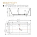 59" x 67" Freestanding Acrylic Bathtub - HomeBeyond