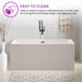 59" x 67" Freestanding Acrylic Bathtub - HomeBeyond