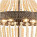 6 Light Unique Tiered Chandelier with Beaded Accents - HomeBeyond