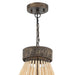 6 Light Unique Tiered Chandelier with Beaded Accents - HomeBeyond