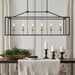 6 Lights Kitchen Island Linear Pendant Chandelier - HomeBeyond