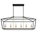 6 Lights Kitchen Island Linear Pendant Chandelier Lighting - HomeBeyond