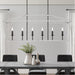 6 Lights Kitchen Island Linear Pendant Chandelier Lighting - HomeBeyond