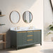 60" Double Sink Bathroom Vanity with Engineered Marble Top - HomeBeyond