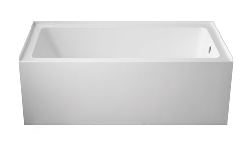 60" or 54" or 48" Alcove Soaking Acrylic Bathtub with 3 Side Tiling Flange - HomeBeyond