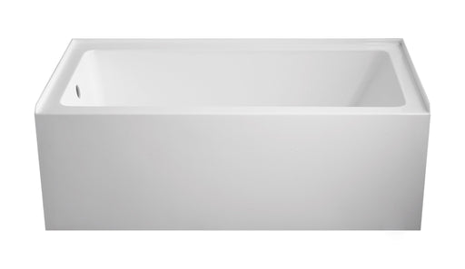 60" or 54" or 48" Alcove Soaking Acrylic Bathtub with 3 Side Tiling Flange - HomeBeyond