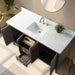 60” Single Sink Bathroom Vanity Cabinet with Engineered Marble Top - HomeBeyond