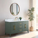 60” Single Sink Bathroom Vanity Cabinet with Engineered Marble Top - HomeBeyond