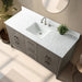 60” Single Sink Bathroom Vanity Cabinet with Engineered Marble Top - HomeBeyond