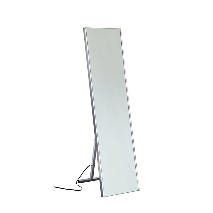 63" x 17" LED Lighted Makeup Mirror with Touch Sensor Full Length Dressing Mirror with Adjustable Stand VA3AS - HomeBeyond