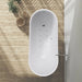 67" or 55" White Acrylic Freestanding Air Bubble Soaking Bathtub - HomeBeyond
