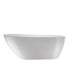67" or 55" White Acrylic Freestanding Air Bubble Soaking Bathtub - HomeBeyond