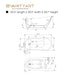 67" or 55" White Acrylic Freestanding Air Bubble Soaking Bathtub - HomeBeyond