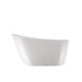 67" or 55" White Acrylic Freestanding Air Bubble Soaking Bathtub - HomeBeyond