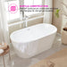 67" or 59" Freestanding Acrylic Bathtub - HomeBeyond