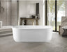 67" or 59" Freestanding White Acrylic Bathtub - HomeBeyond