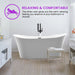 67" x 29" Freestanding Acrylic Bathtub - HomeBeyond